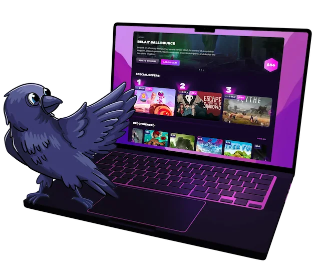 RAIDR Game Launcher Interface - Fast, DRM-free gaming platform